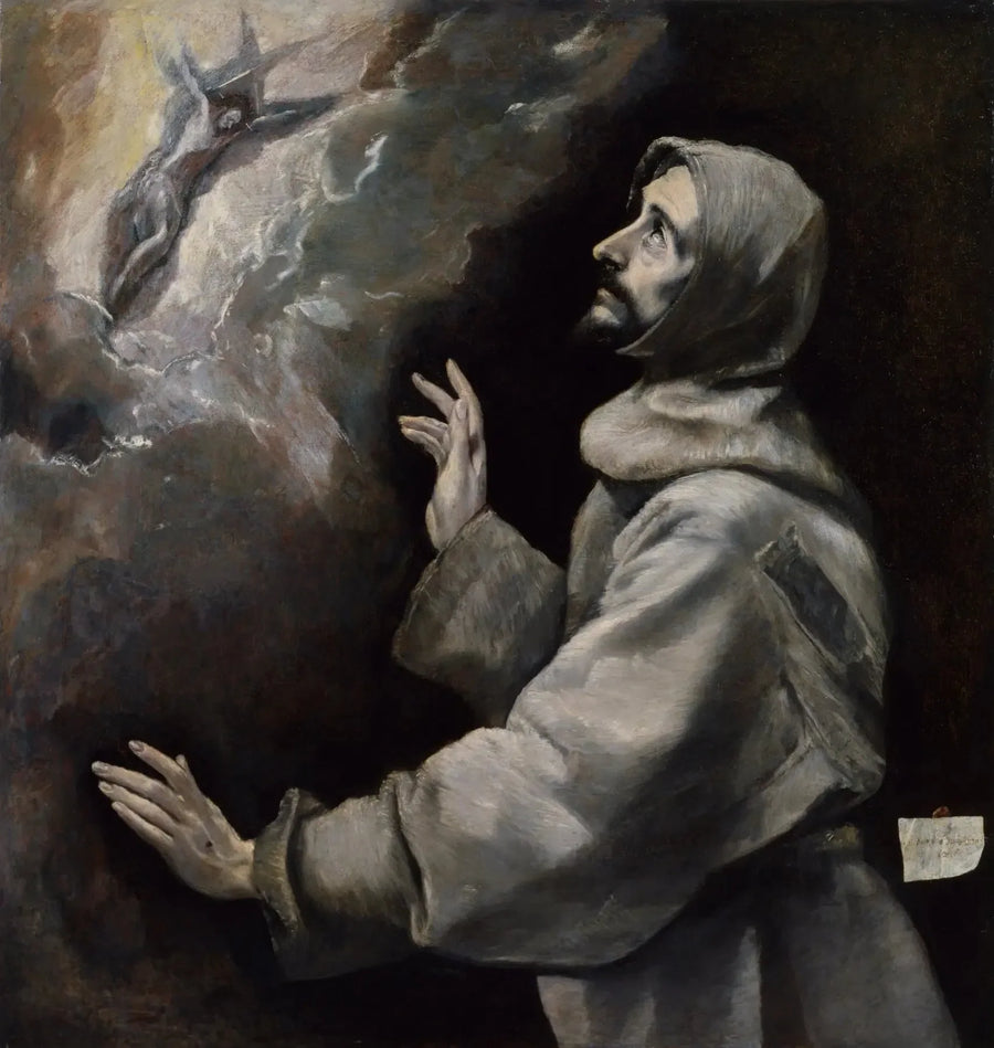 Saint François som mottar stigmata - El Greco