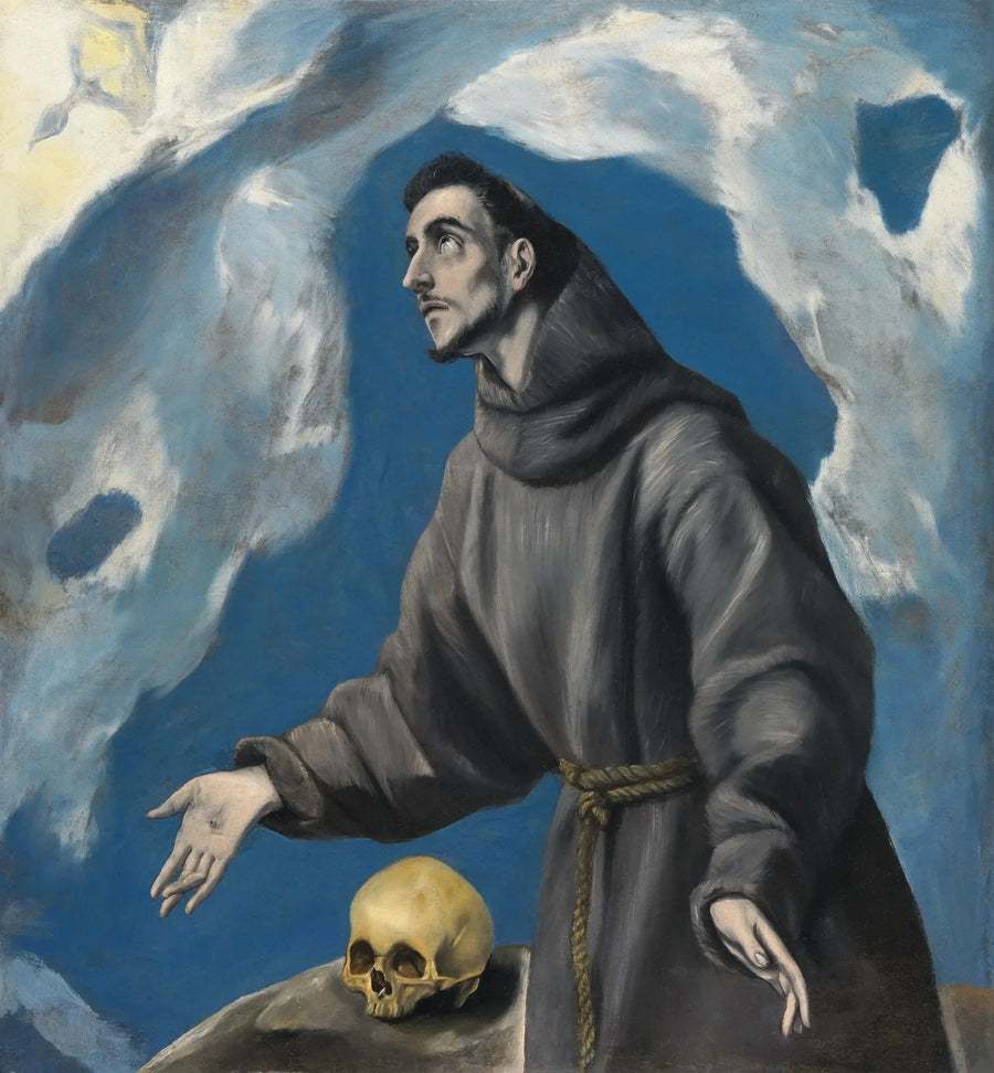 Saint François mottar stigmatiska sår - El Greco
