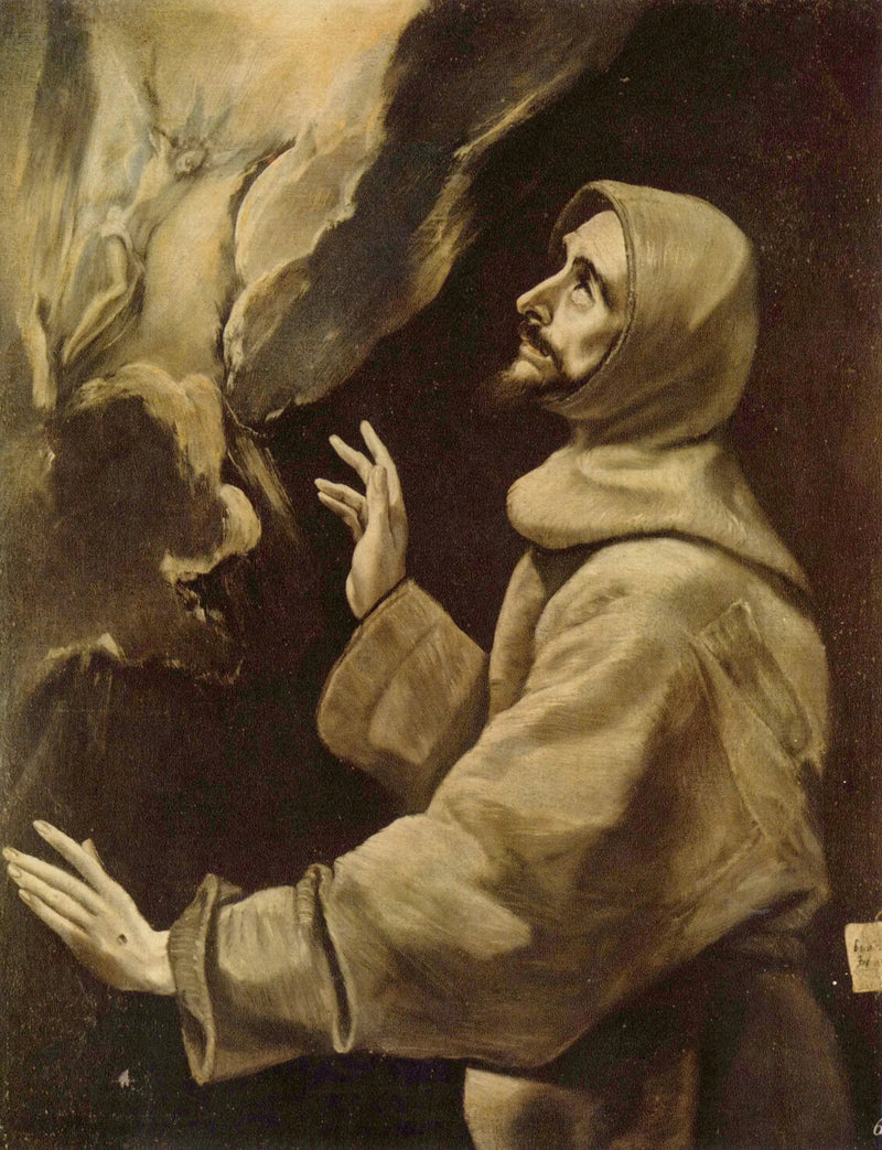 Saint François som mottar stigmata - El Greco