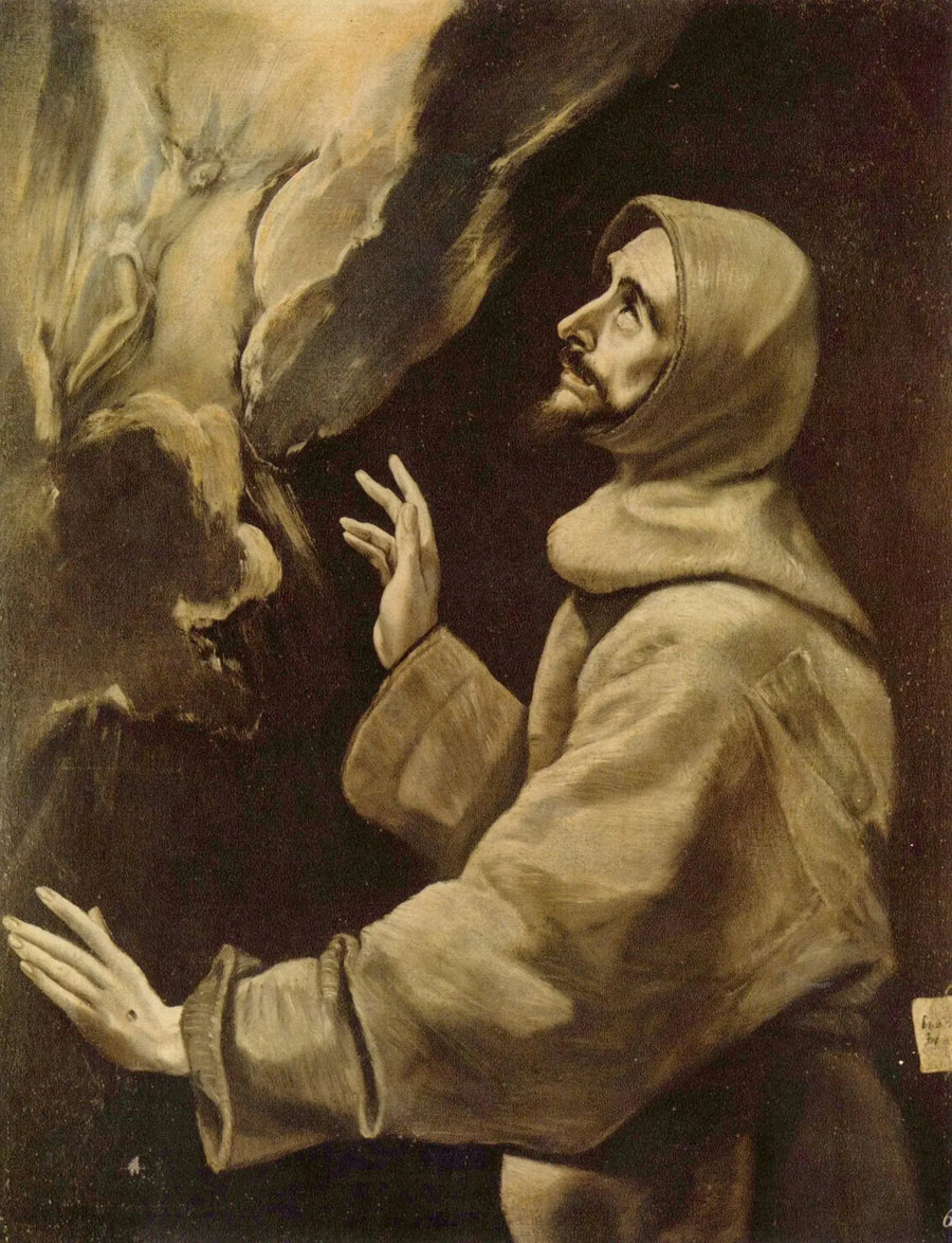 Saint François som mottar stigmata - El Greco
