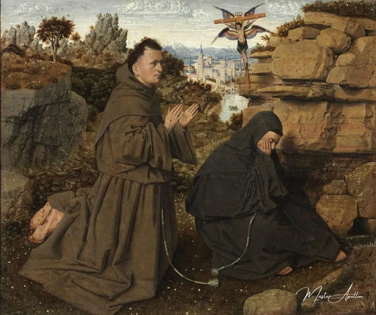 Saint François recevant les stigmates - Jan Van Eyck - Reproductions de tableaux et peintures haut de gamme