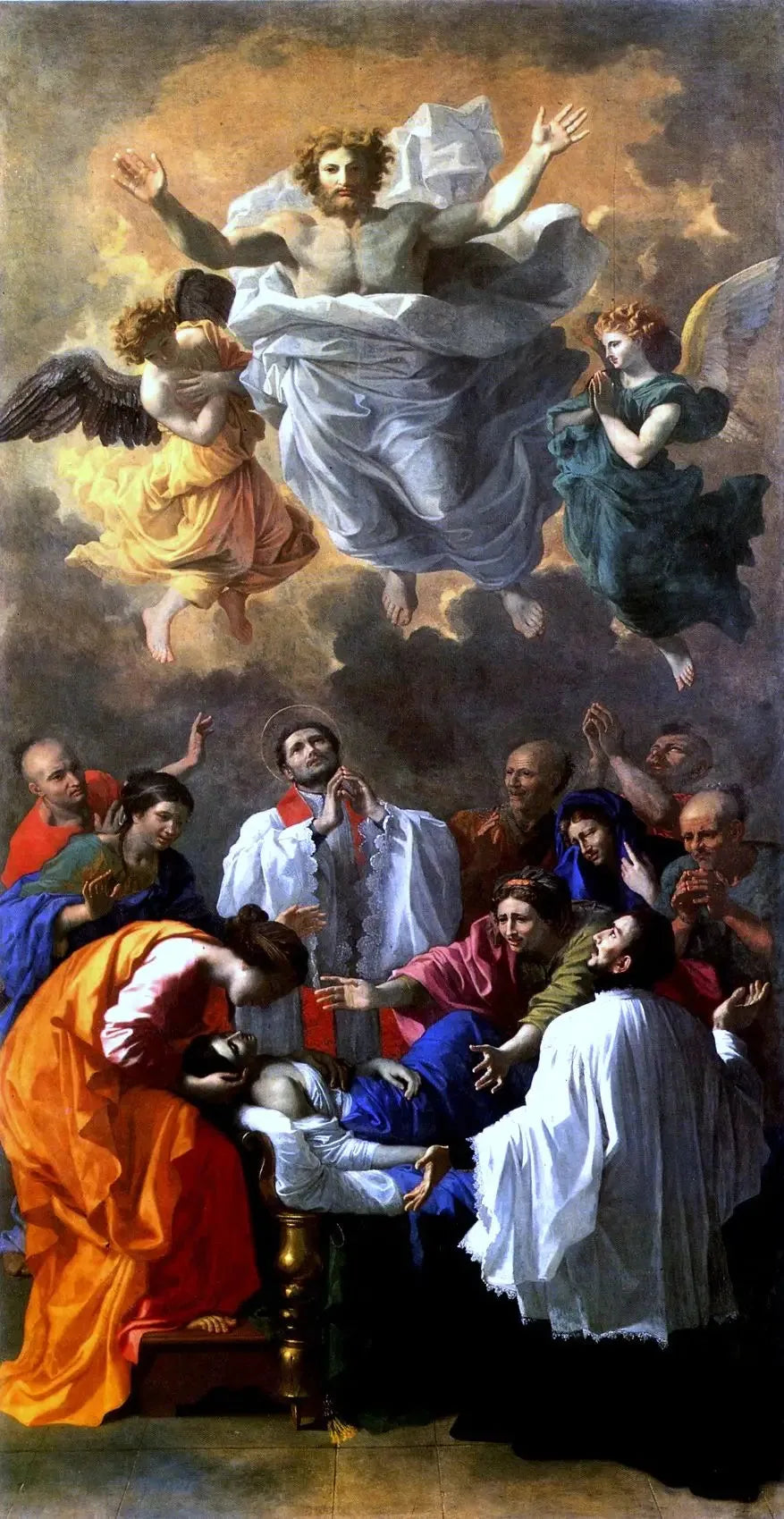 Saint François-Xavier återupplivar en invånares dotter i Cangoxima, Japan - Nicolas Poussin