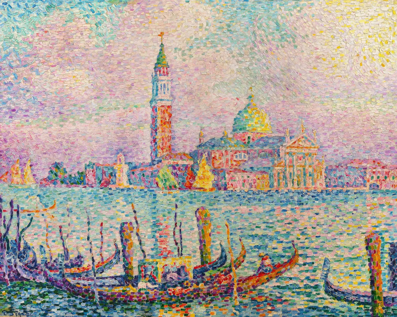 Sankt Georg. Solnedgång (Venedig) - Paul Signac