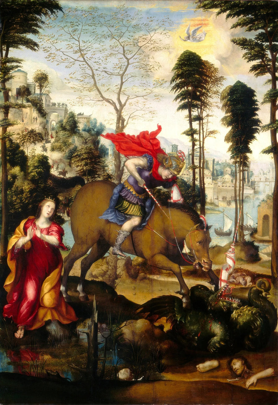 Saint Georges och draken - Il Sodoma (Giovanni Antonio Bazzi)