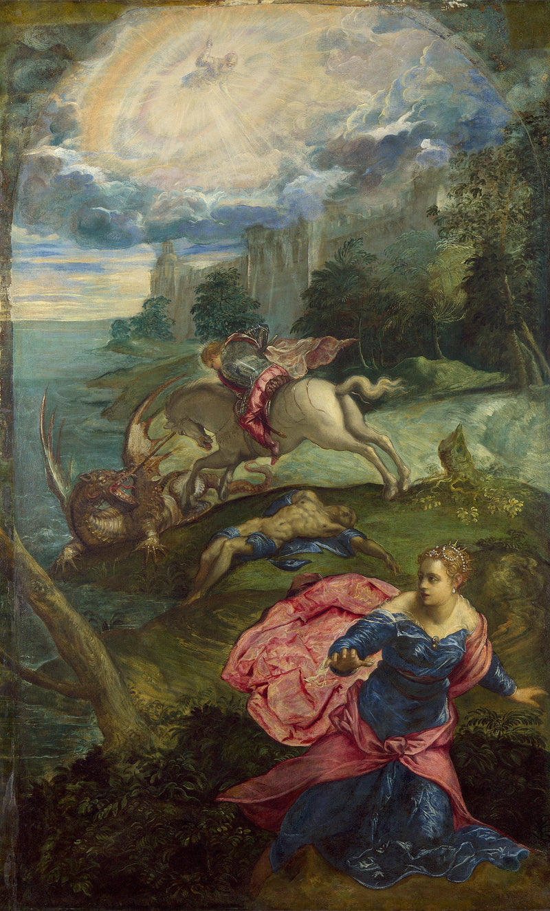 Saint Georges och draken - Jacopo Tintoretto