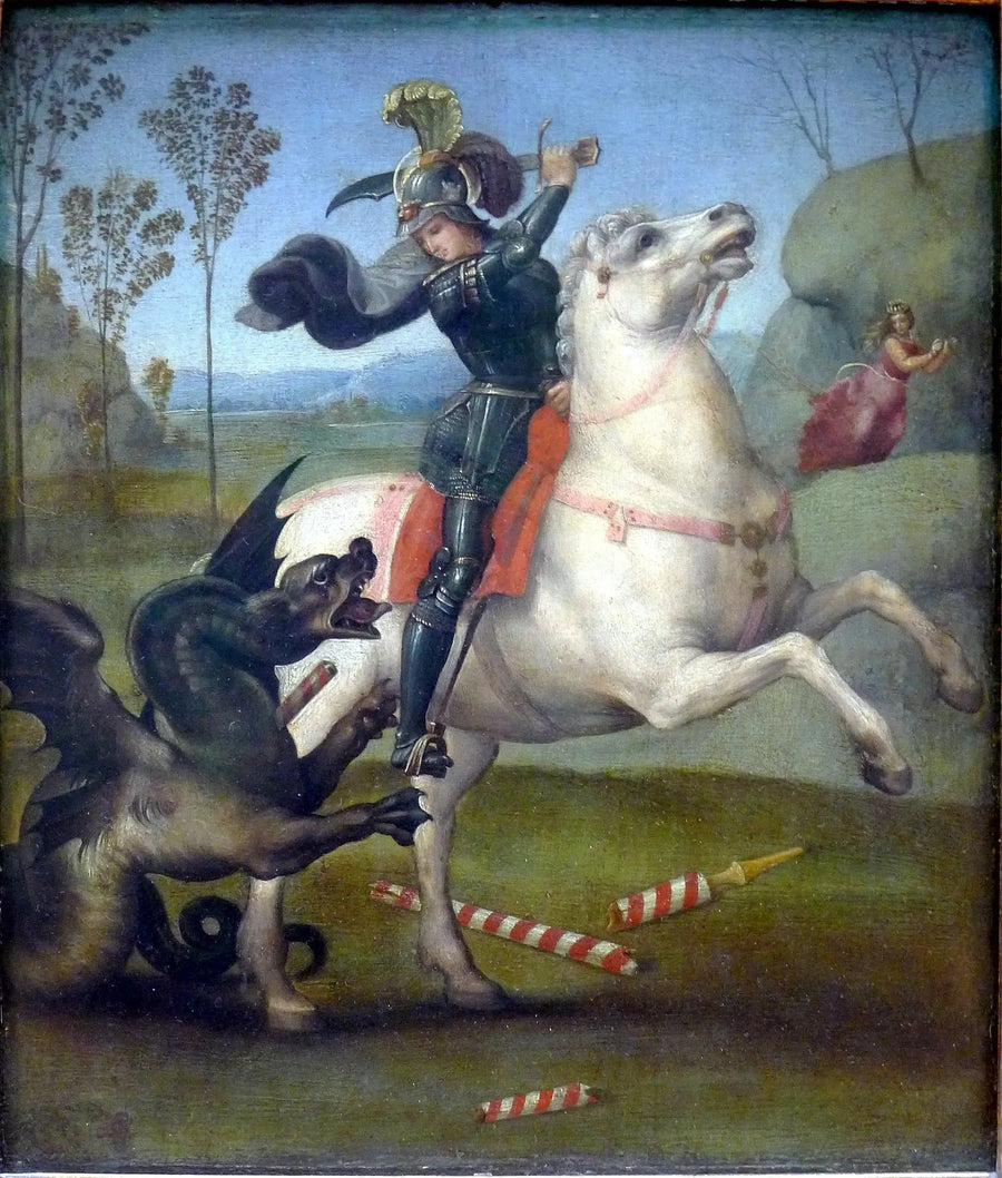 Sankt Göran och draken - Raphael Sanzio