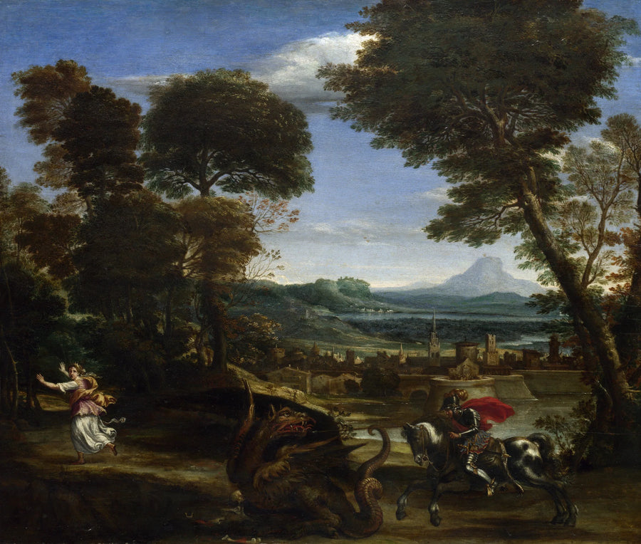 Saint Georges som dödar draken - Domenichino
