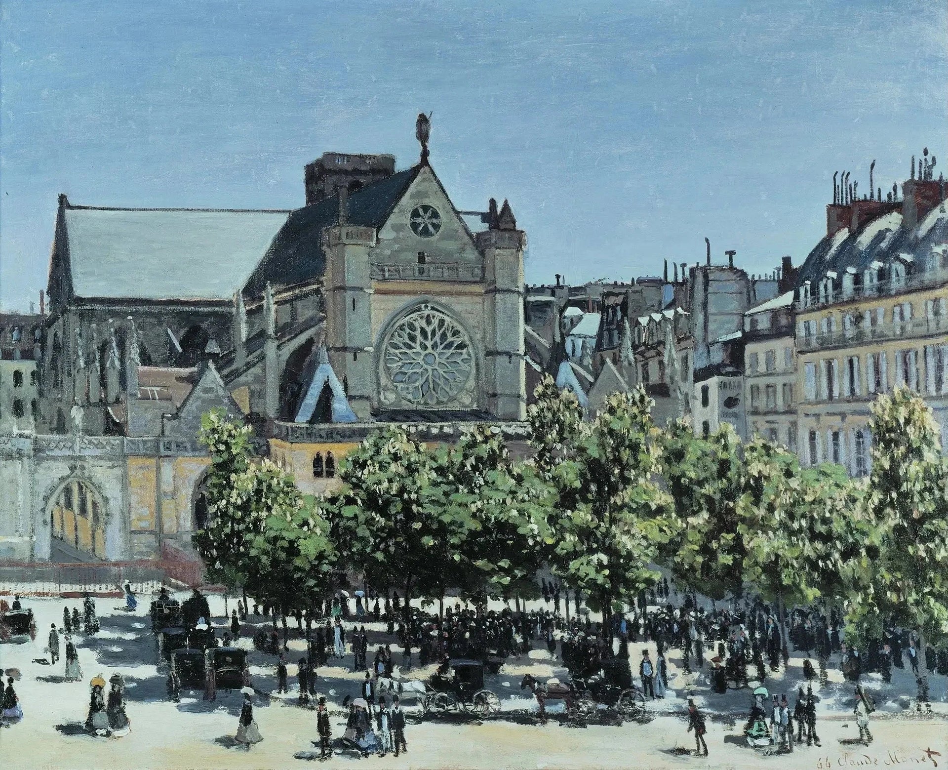 Saint-Germain-l’Auxerrois W84 par Claude Monet, 1867, Alte Nationalgalerie de Berlin