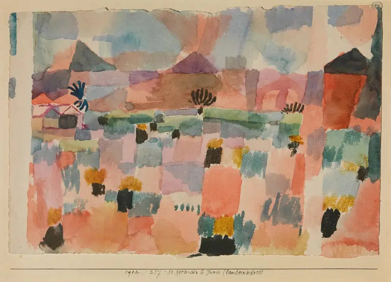 Saint-Germain nära Tunis (inlandet) - Paul Klee