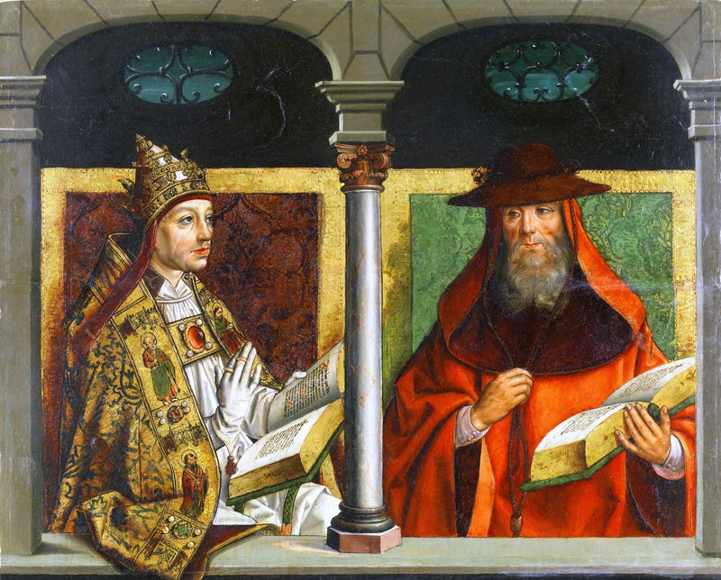 Saint Grégoire le Grand och Saint Jérôme - Pedro Berruguete