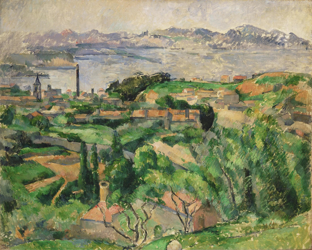 Saint-Henri et le golfe de Marseille - Paul Cézanne image 1 tableau peint à l’huile sur toile
