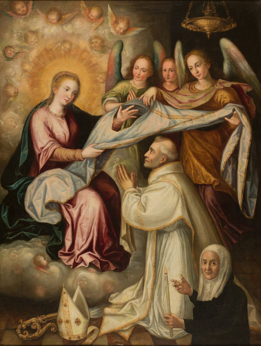 Saint Ildefonso recevant la Chasuble - Juan Sánchez Cotán