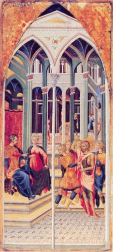 Saint Jean-Baptiste anklagar Herodes - Giovanni di Paolo