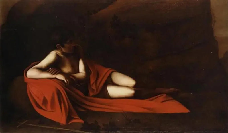 Sankt Johannes Döparen liggande - Caravaggio