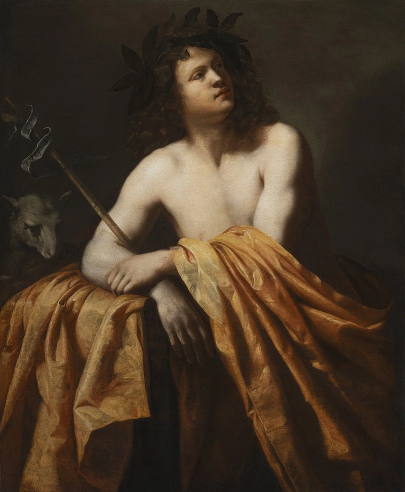 Sankt Johannes Döparen i öknen - Artemisia Gentileschi
