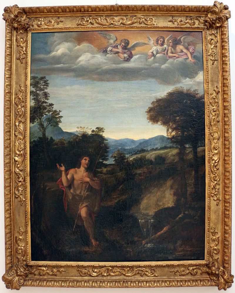 Saint Jean-Baptiste i ett landskap - Annibale Carracci