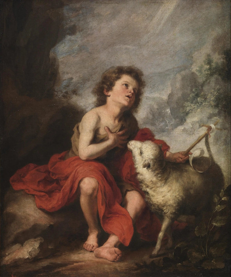 Saint Jean Baptiste som barn - Bartolomé Esteban Murillo