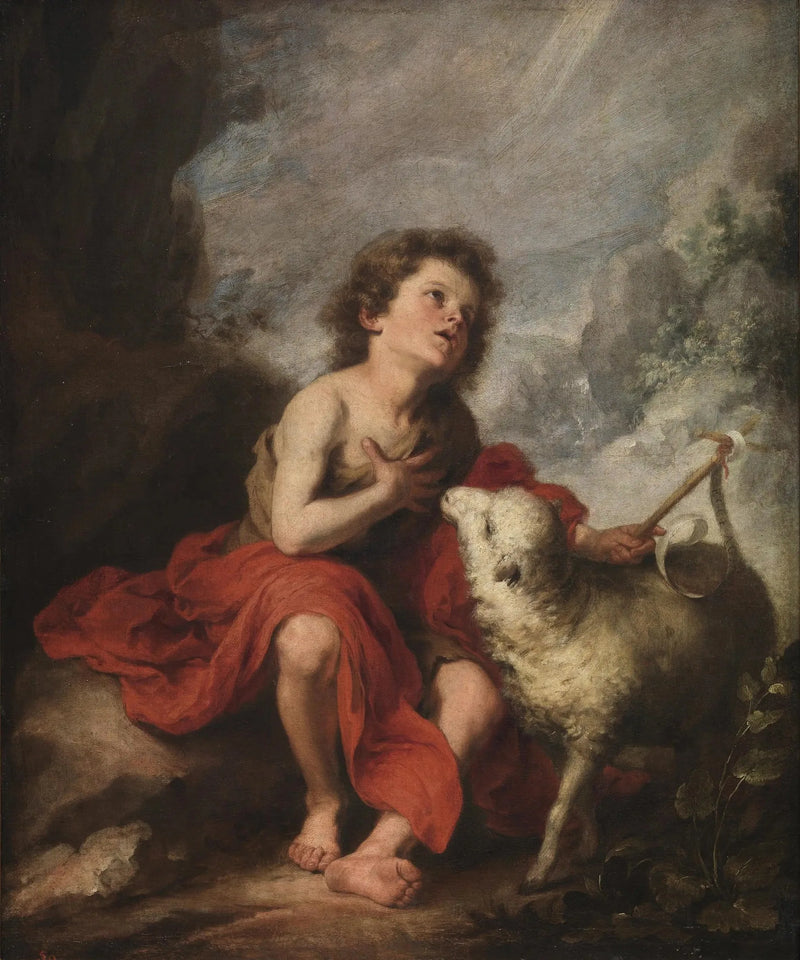 Saint Jean Baptiste som barn - Bartolomé Esteban Murillo