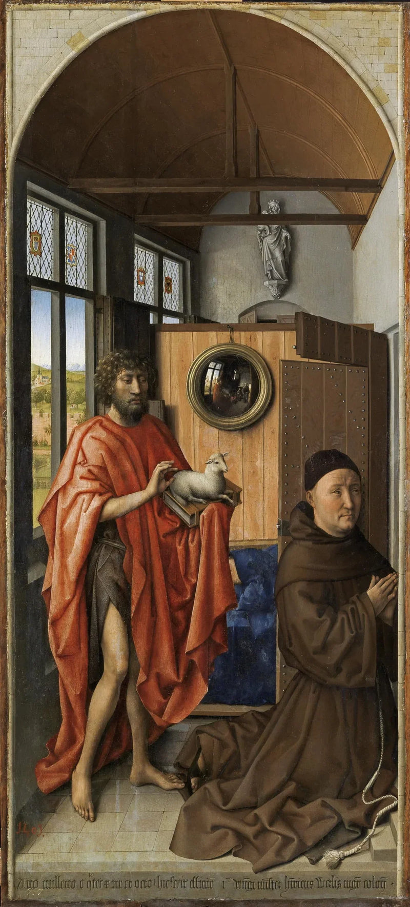 Saint Jean-Baptiste och den franciskanske mästaren Henri de Werl - Robert Campin