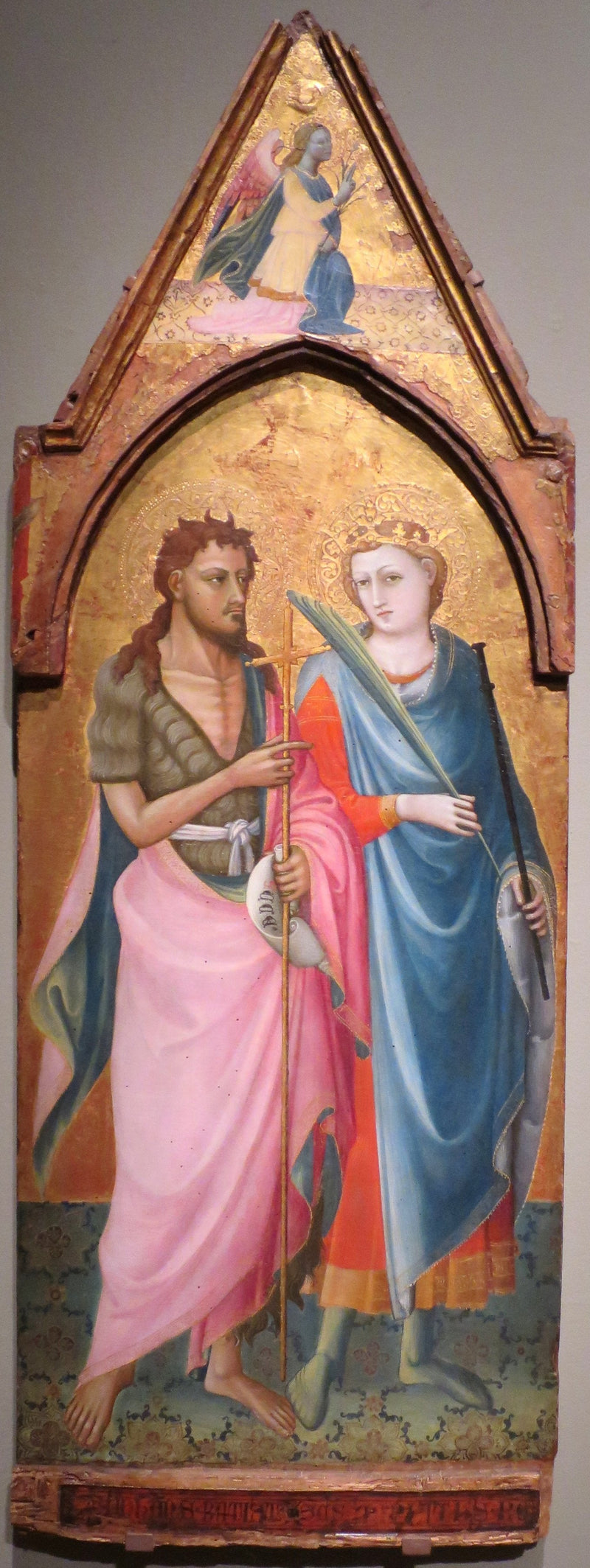Saint Jean-Baptiste och Saint Miniato - Bicci di Lorenzo