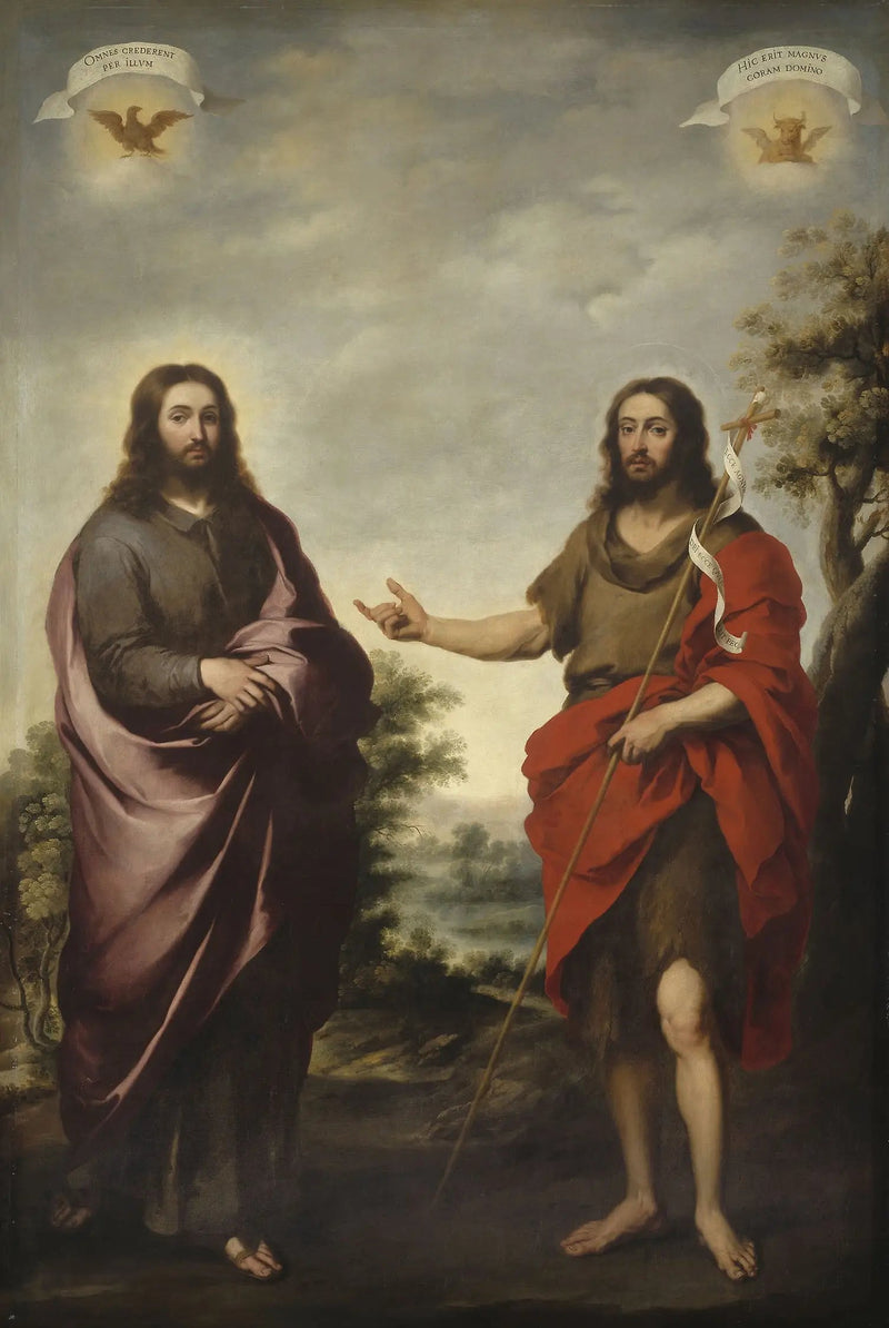 Saint Jean-Baptiste som visar Kristus - Bartolomé Esteban Murillo