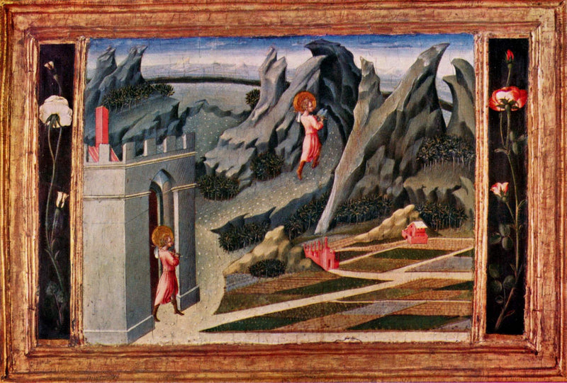 Saint Jean-Baptiste drar sig tillbaka till öknen - Giovanni di Paolo