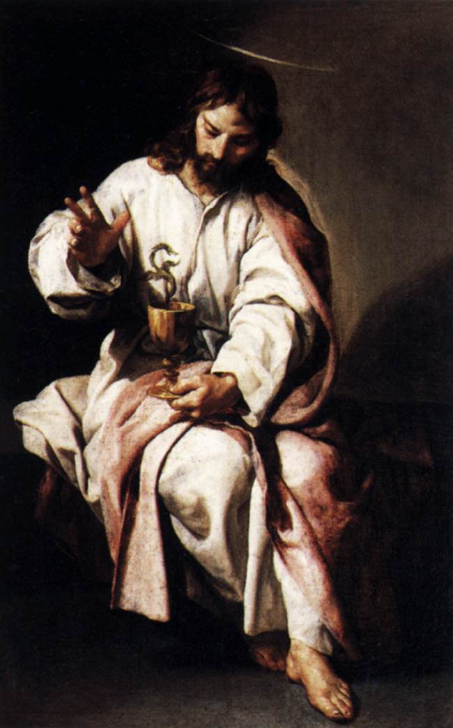 Saint Jean l'Évangéliste och den förgiftade bägaren - Alonso Cano