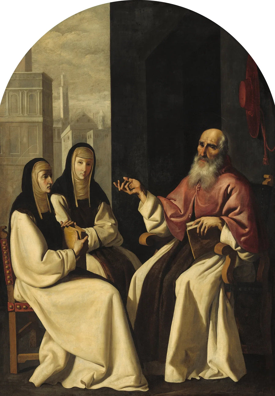 Sankt Hieronymus med heliga Paule och heliga Eustochium - Francisco de Zurbarán