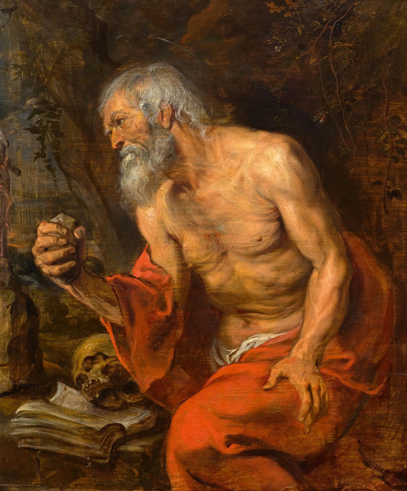 Sankt Hieronymus i öknen - Antoine van Dyck