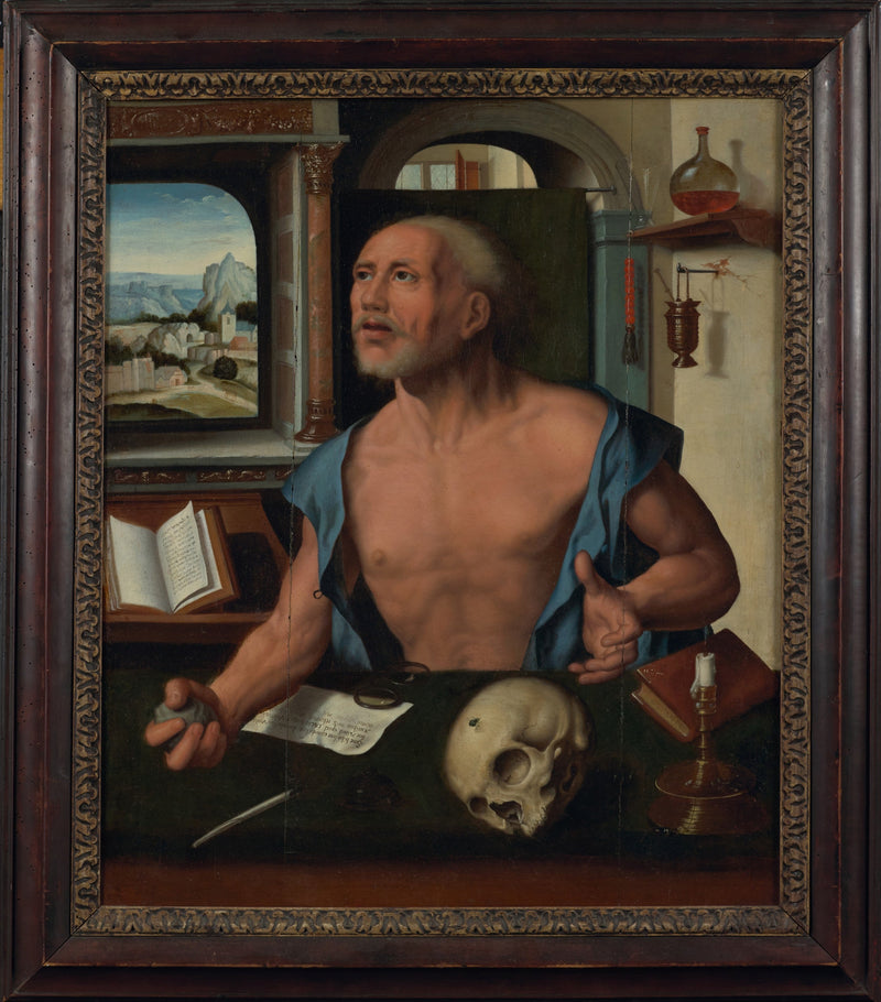 Saint Jérôme i sin cell - Joos van Cleve
