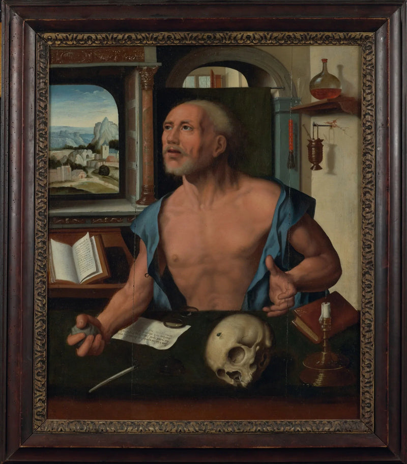 Saint Jérôme i sin cell - Joos van Cleve