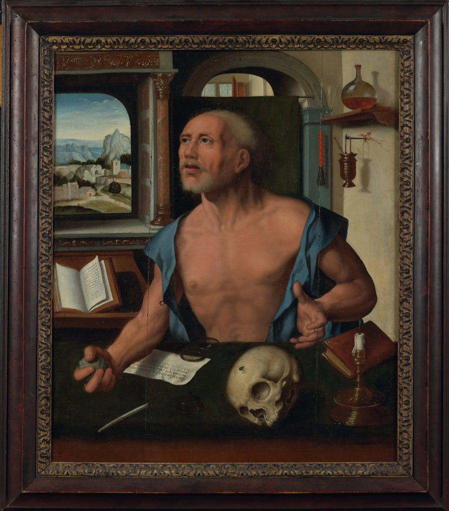 Saint Jérôme i sin cell - Joos van Cleve