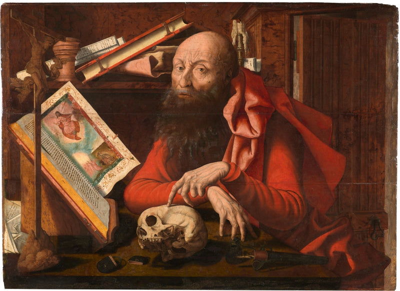 Saint Jérôme i sitt arbetsrum - Marinus van Reymerswale