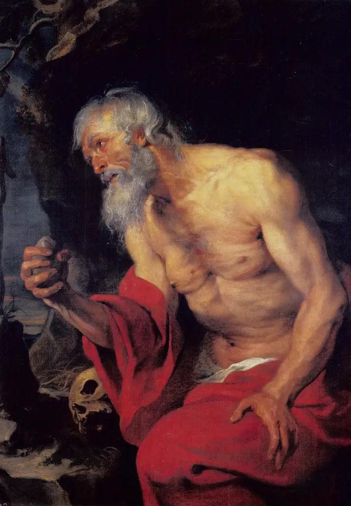 Sankt Hieronymus i botgöring - Antoine van Dyck