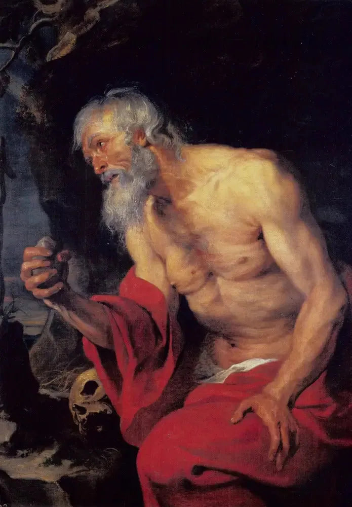 Sankt Hieronymus i botgöring - Antoine van Dyck