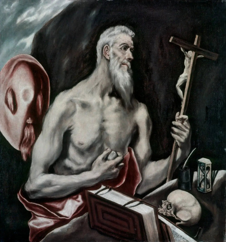 Sankt Hieronymus i botgöring - El Greco