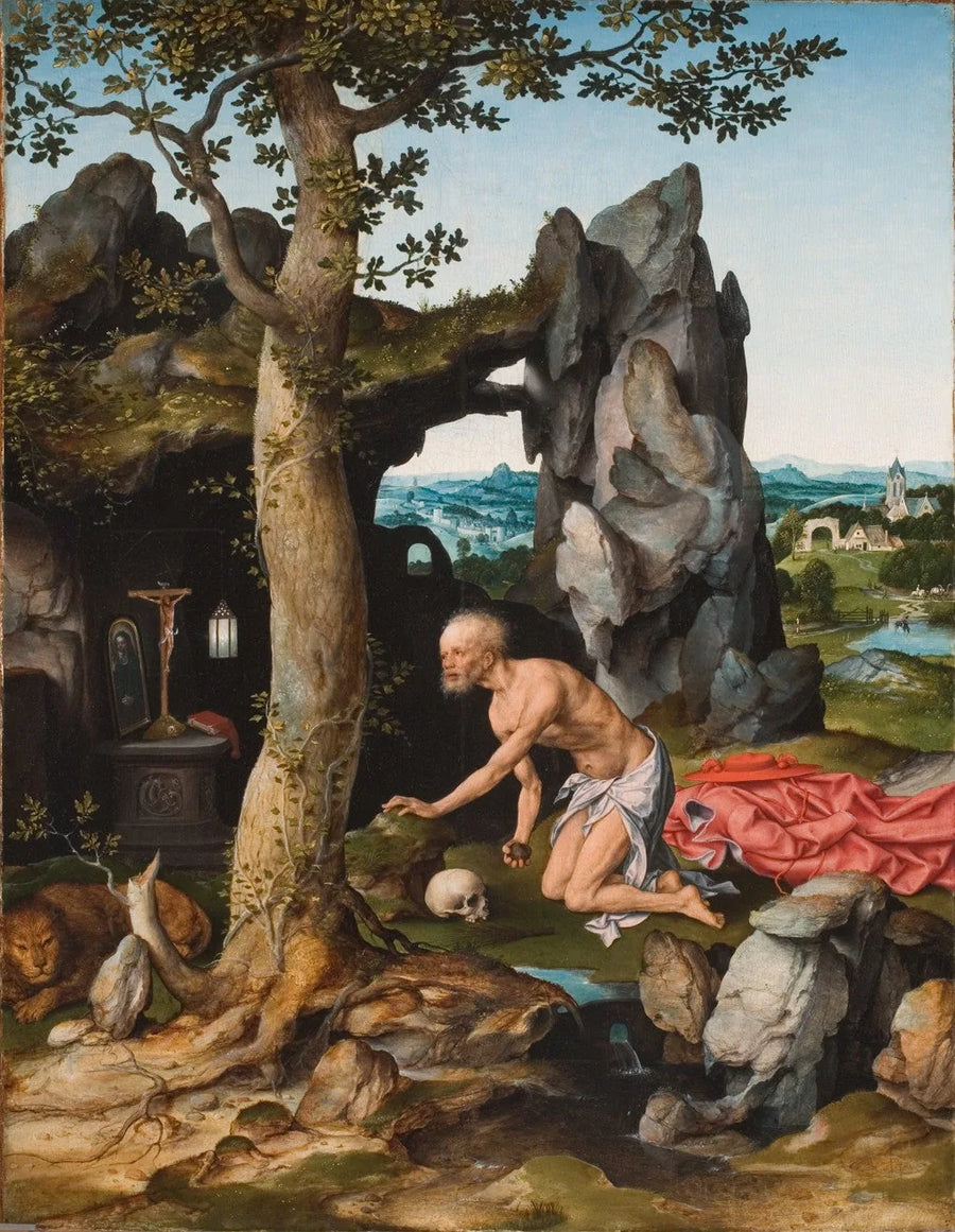 Saint Jérôme en pénitent dans le désert - Joos van Cleve