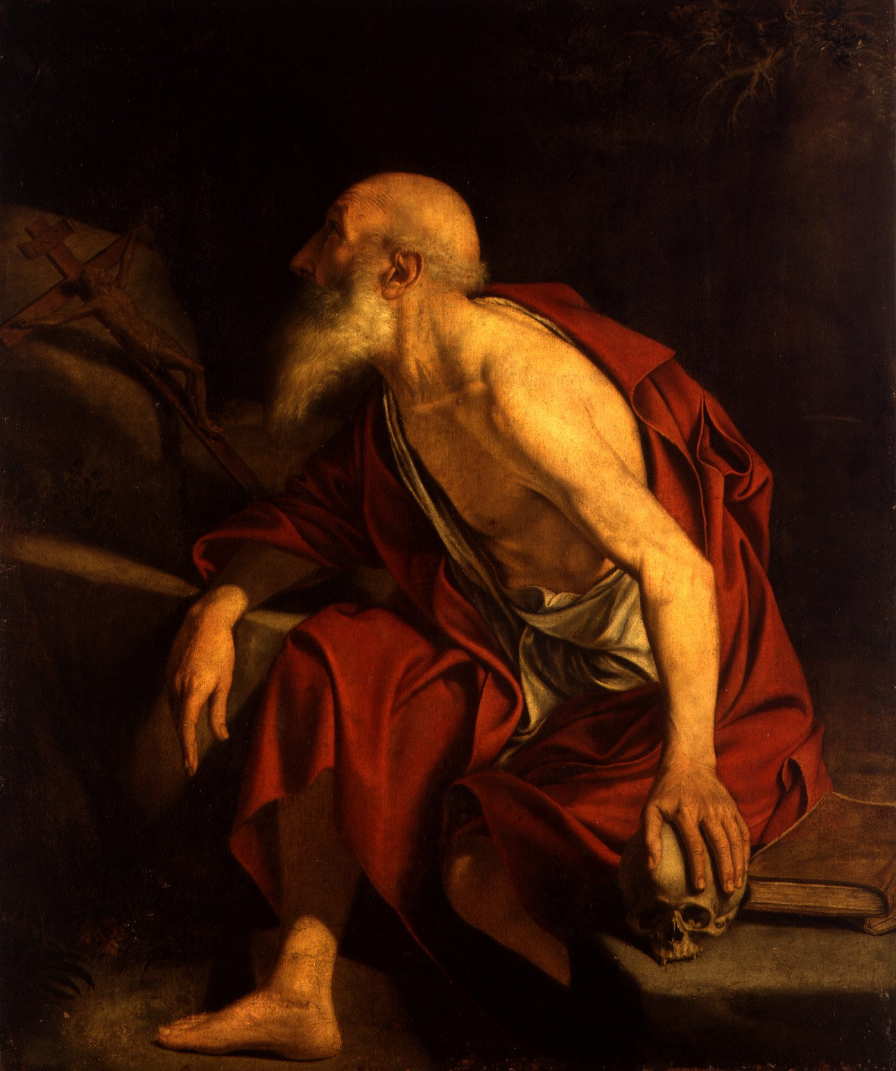 Saint Jérôme en prière - Orazio Gentileschi - Alpha Reproduction