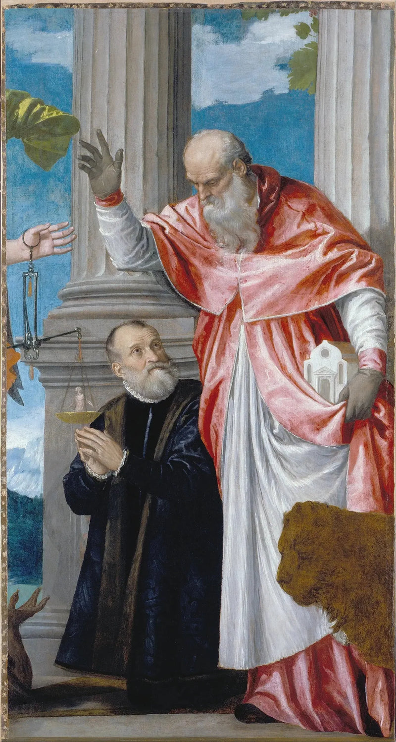Sankt Hieronymus och en donator - Paul Véronèse