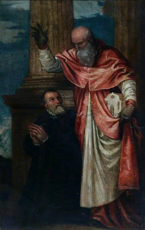 Sankt Hieronymus och en donator - Paul Véronèse