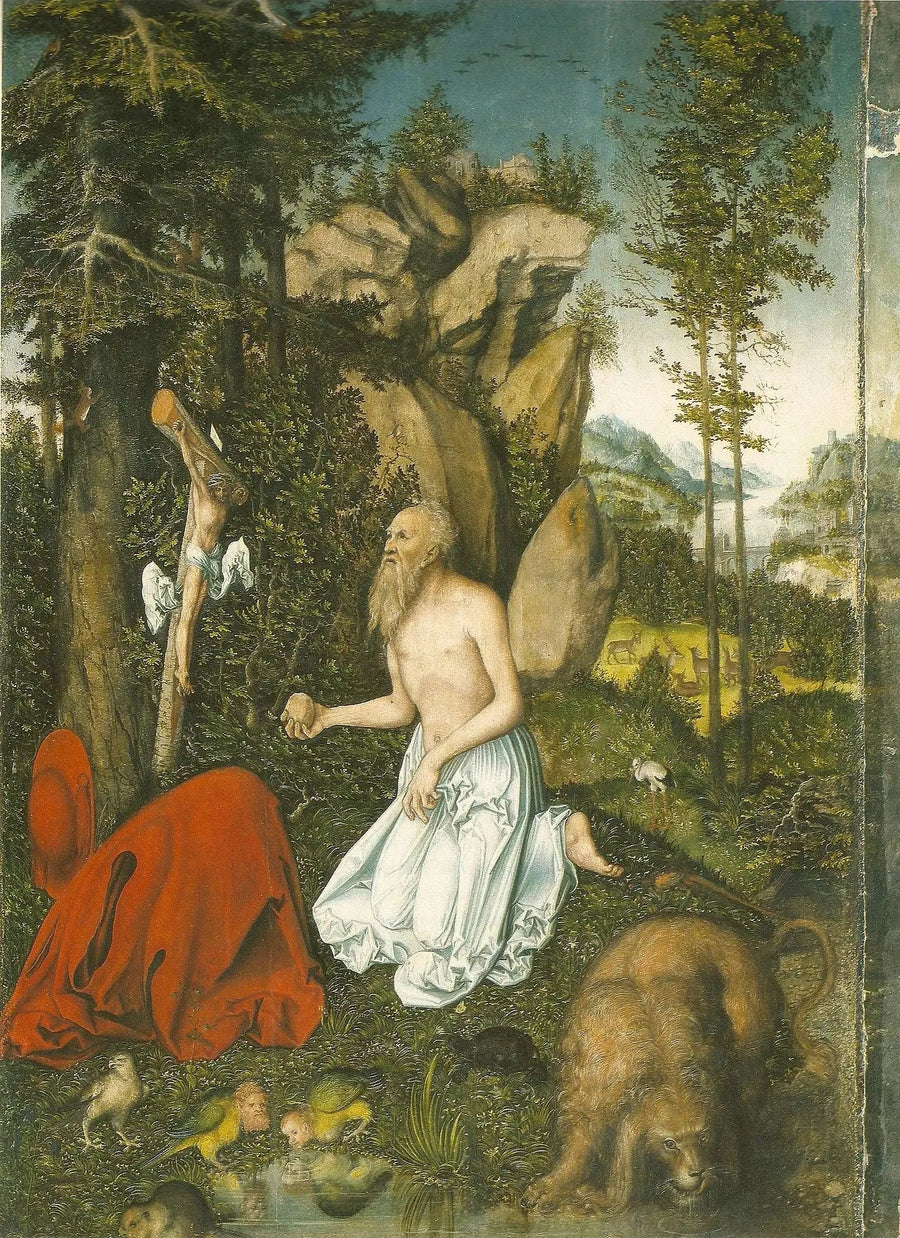 Saint-Jérôme - Lucas Cranach den äldre
