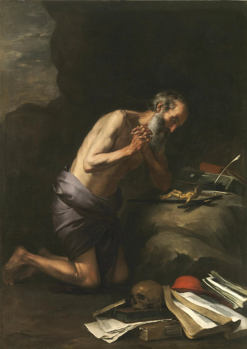 Saint Jérôme ångrare - Bartolomé Esteban Murillo