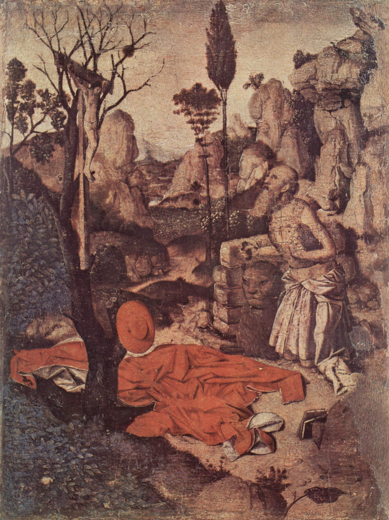 Saint Jérôme penitenti i öknen - Antonello de Messina