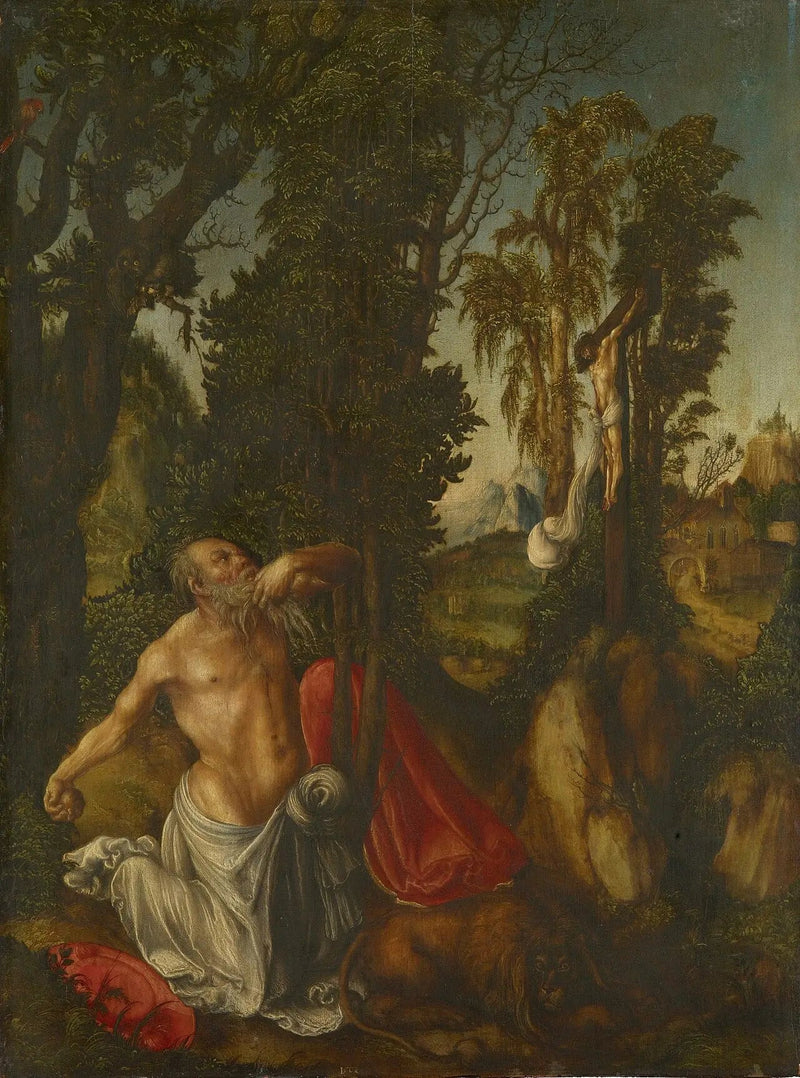 Saint Jérôme penitenten - Lucas Cranach den äldre