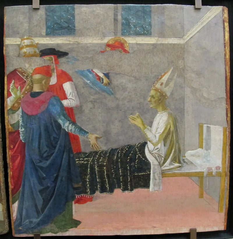 Saint Jérôme väcker kardinalen Andrea - Pietro Perugino