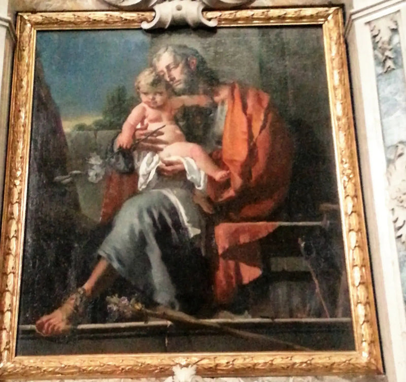 Sankt Josef med barnet - Giovanni Battista Tiepolo
