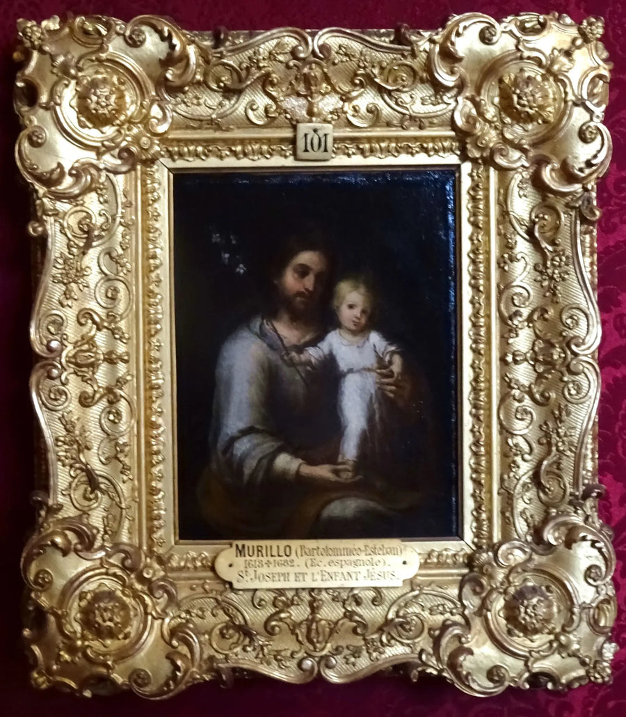 Sankt Josef och Jesusbarnet - Bartolomé Esteban Murillo
