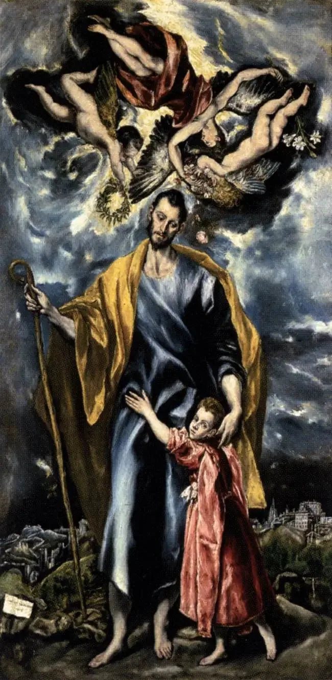 Sankt Josef och Jesusbarnet (Sankt Josef kapell) - El Greco