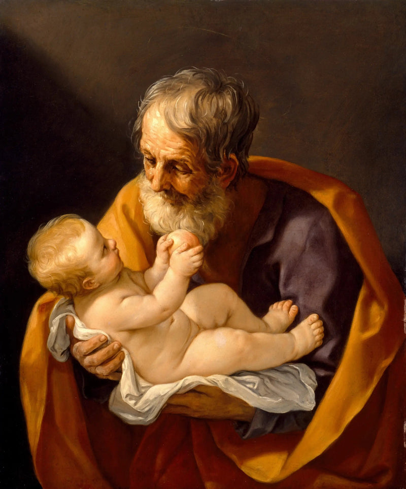 Sankt Josef och Jesusbarnet - Guido Reni