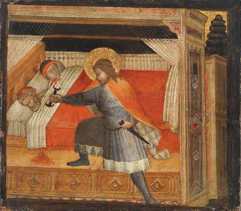 Saint Julien tuant ses parents - Agnolo Gaddi